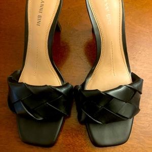 Gianni Bini leather woven sandal